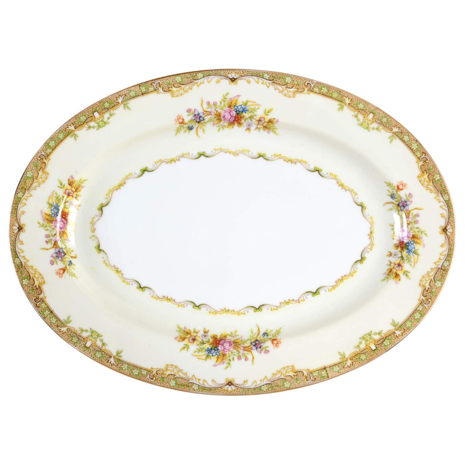 TUI1 12" Oval Serving Platter by Tuillerie (Japan)-1