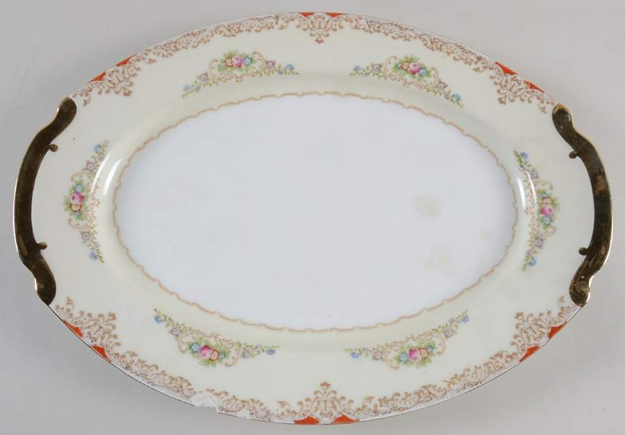 TUI2 15" Oval Serving Platter by Tuillerie (Japan)-1