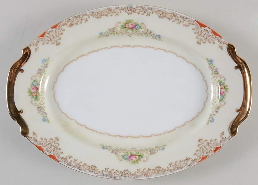 TUI2 12" Oval Serving Platter by Tuillerie (Japan)-1