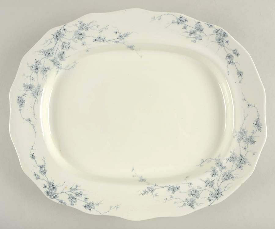 Spring 15" Oval Serving Platter by Turner's (England)-1