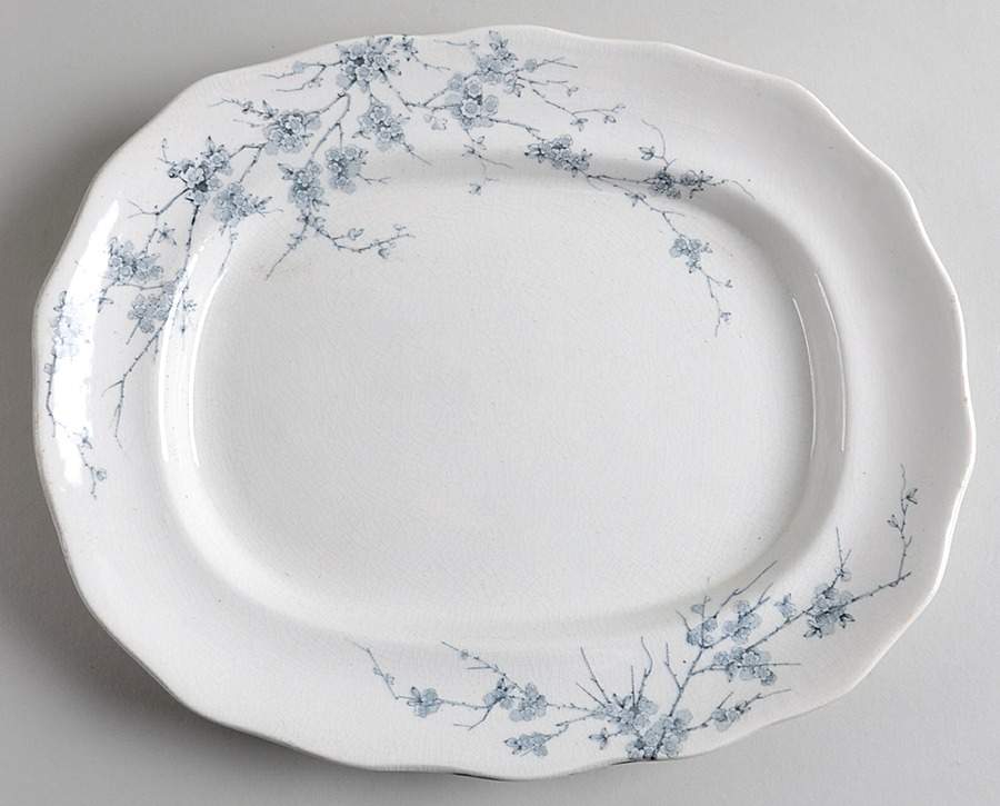 Spring 10" Oval Serving Platter by Turner's (England)-1