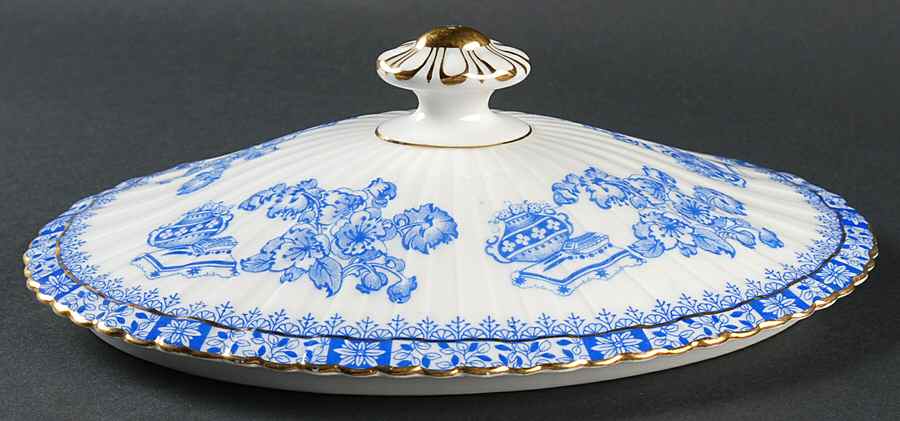 China Blau Lid for Oval Vegetable by Tuppack-1