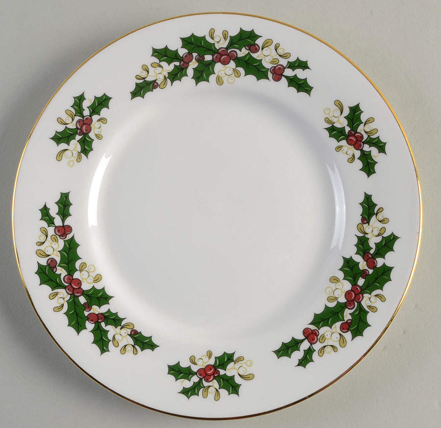 Festive Garlands Salad Plate by Tudor Rose-1