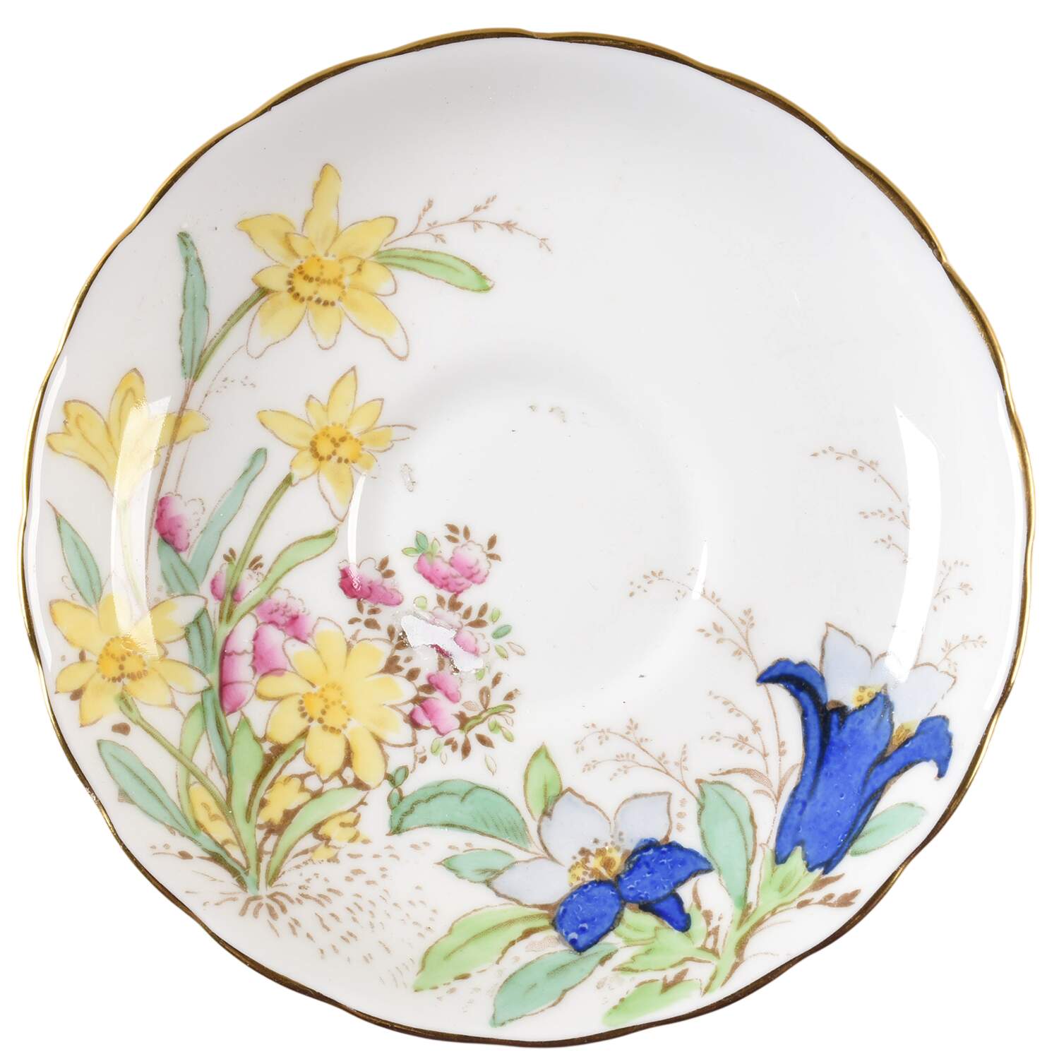 Alpine Flowers Saucer for Footed Cup by Tuscan - Royal Tuscan-1