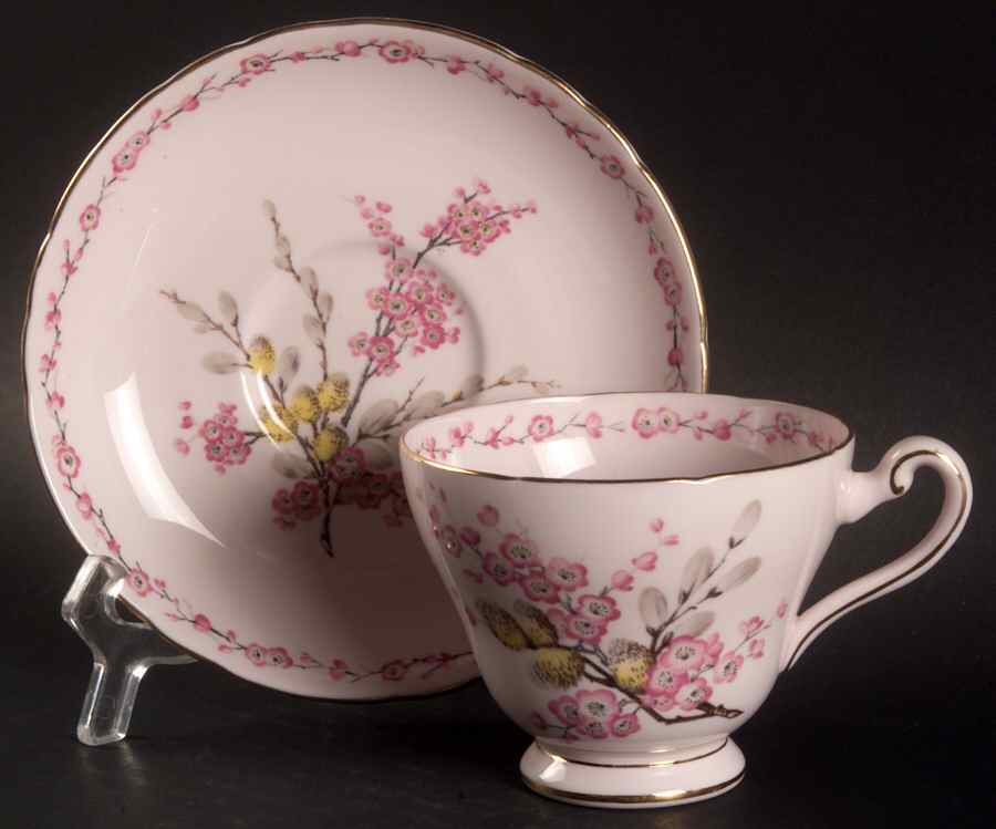 April Beauty Footed Cup & Saucer Set by Tuscan - Royal Tuscan-1