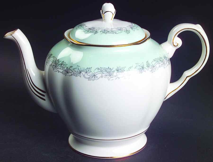 Aristocrat (Light Green) Teapot & Lid by Tuscan - Royal Tuscan-1