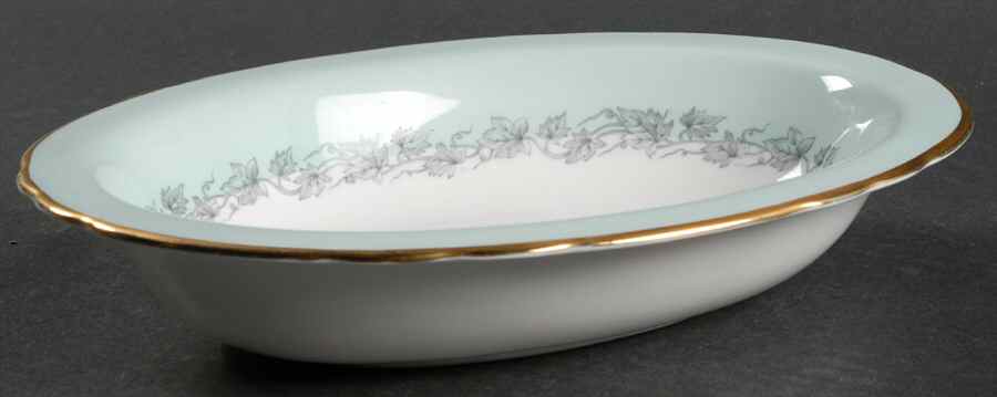 Aristocrat (Light Green) 9" Oval Vegetable Bowl by Tuscan - Royal Tuscan-1