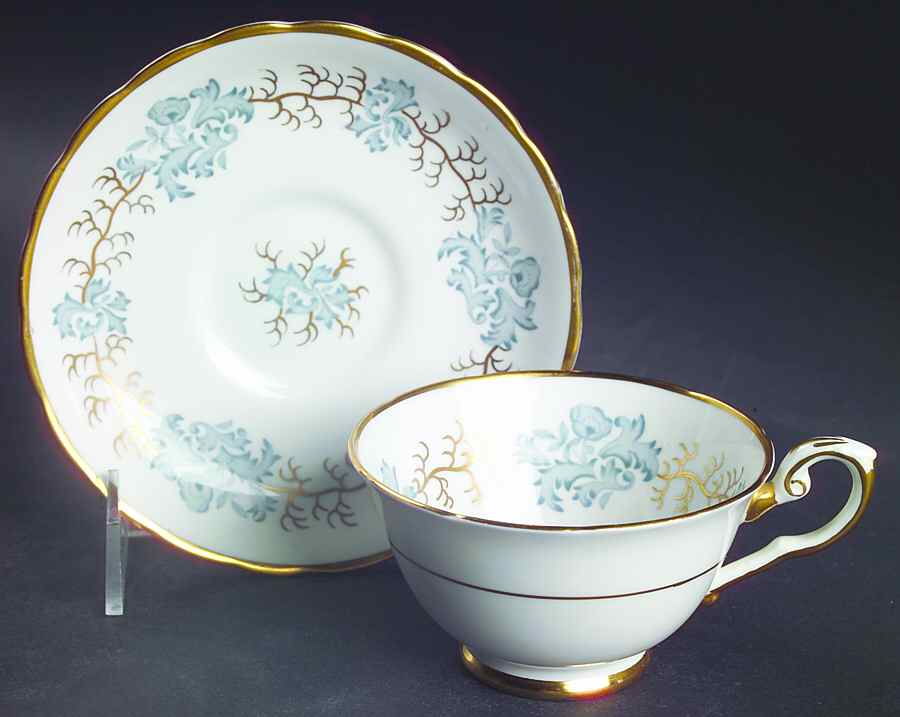 Avondale Footed Cup & Saucer Set by Tuscan - Royal Tuscan-1