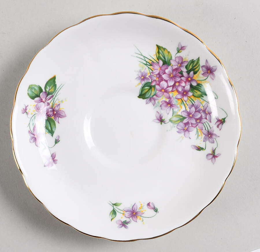 Birthday Flowers Saucer for Footed Cup by Tuscan - Royal Tuscan-1