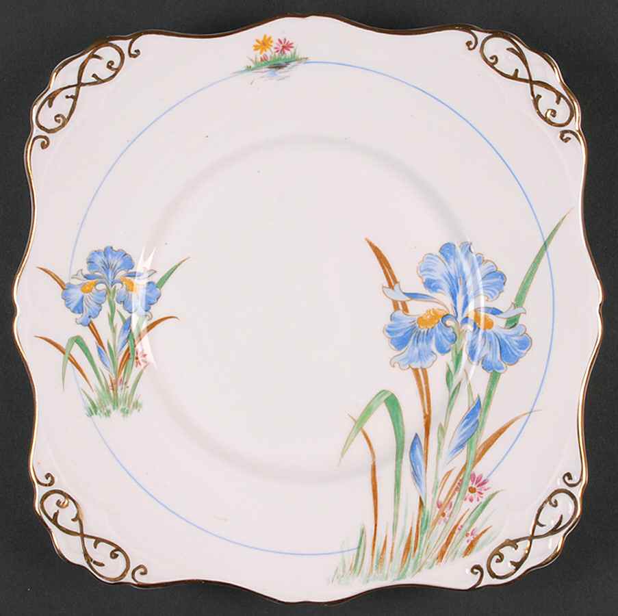 Blue Iris Cookie Plate by Tuscan - Royal Tuscan-1