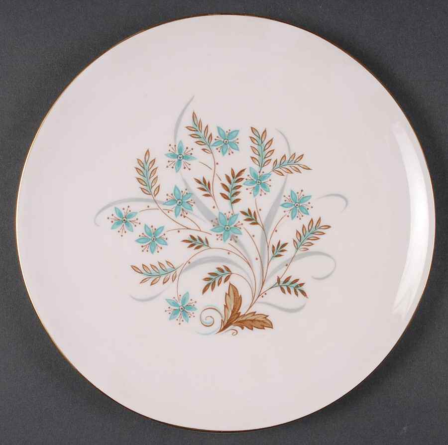 Blue Star (Pink Background) Salad Plate by Tuscan - Royal Tuscan-1