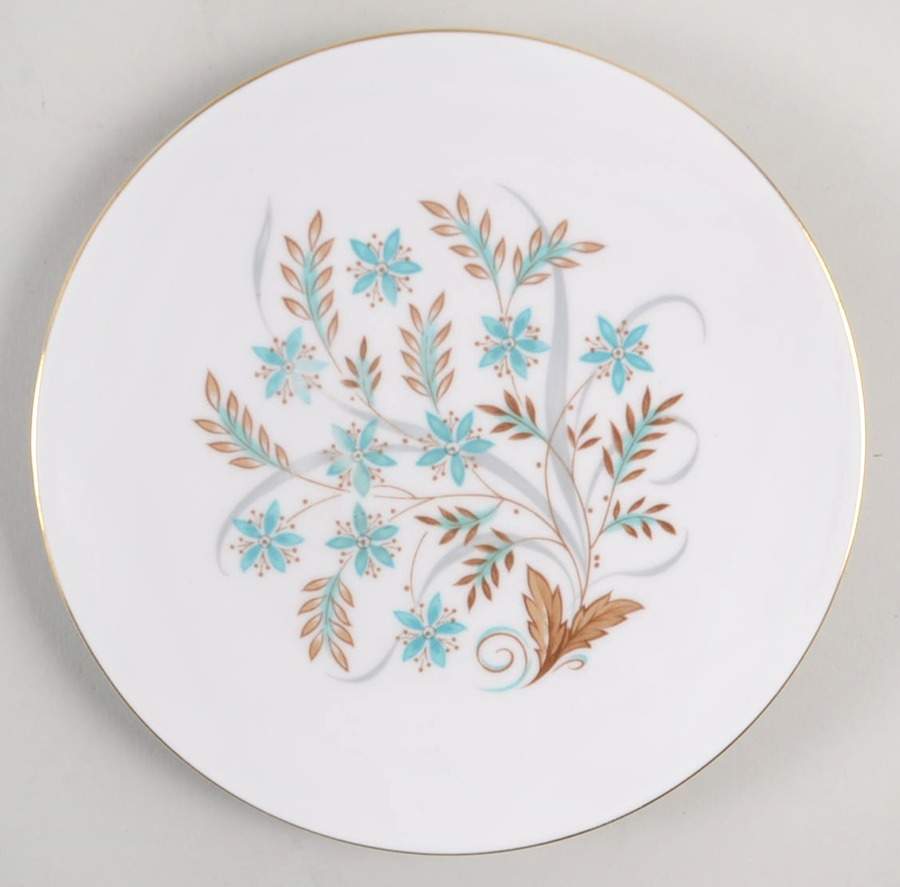 Blue Star (White Background, Gold Trim) Bread & Butter Plate by Tuscan - Royal Tuscan-1