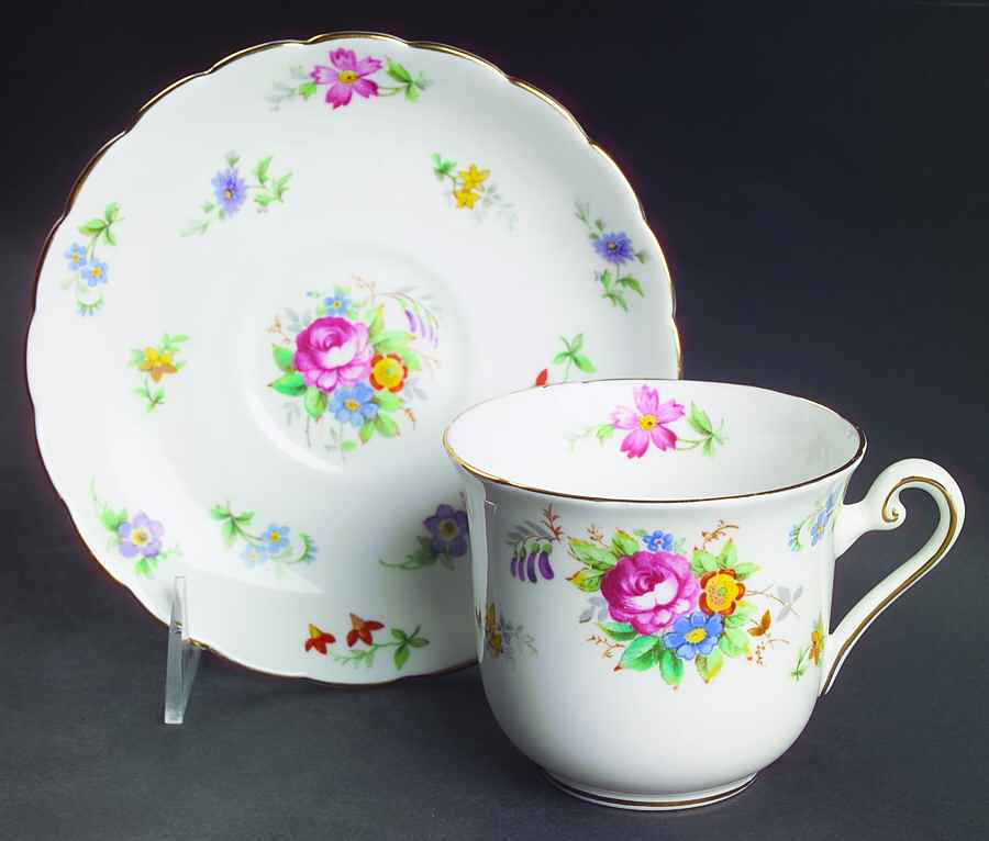 Bouquet Oversized Cup & Saucer Set by Tuscan - Royal Tuscan-1
