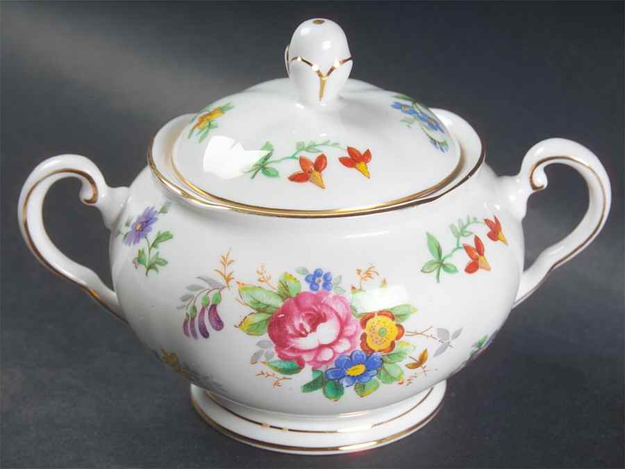 Bouquet Sugar Bowl & Lid by Tuscan - Royal Tuscan-1
