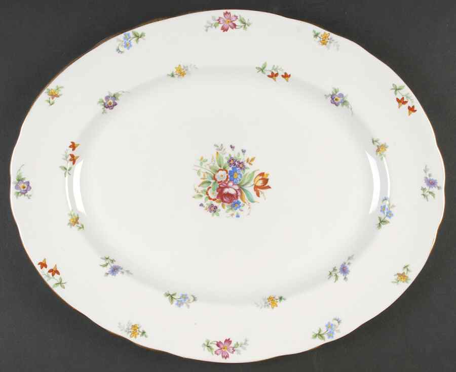 Bouquet 15" Oval Serving Platter by Tuscan - Royal Tuscan-1