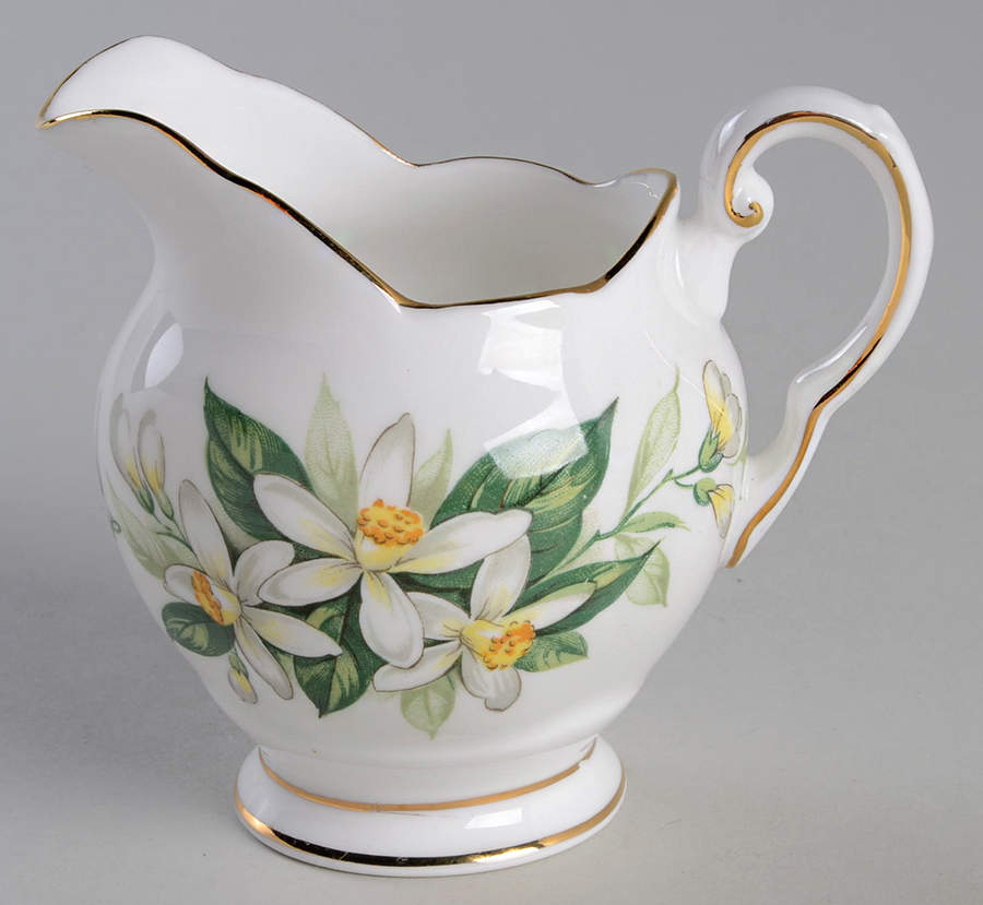 Bridal Flower (Rim Shape) Mini Creamer by Tuscan - Royal Tuscan-1