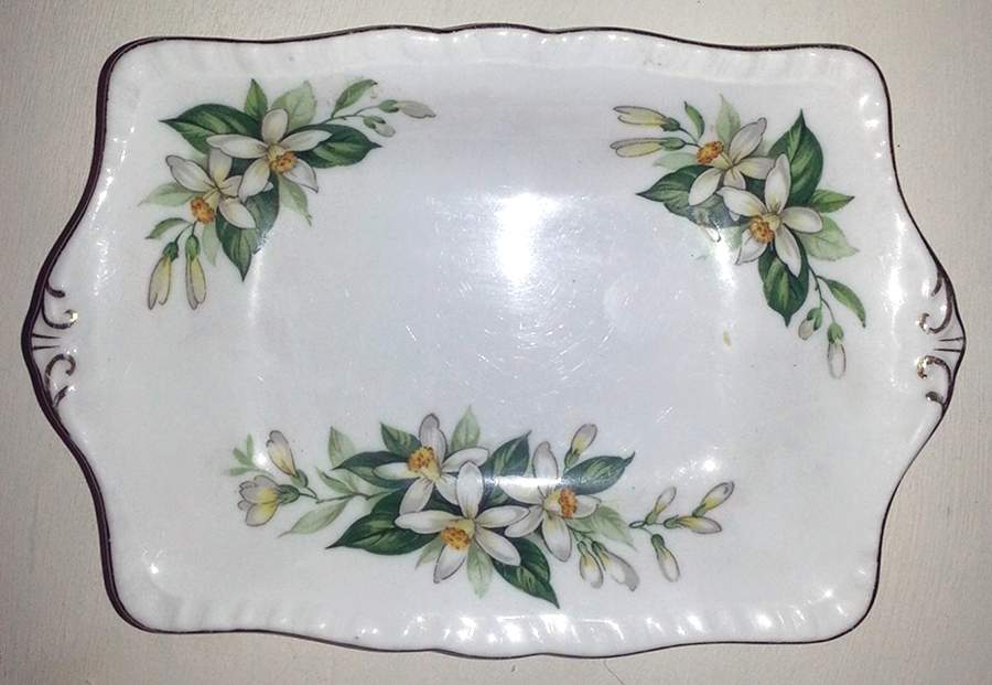 Bridal Flower (Rim Shape) Mini Creamer & Open Sugar with Tray by Tuscan - Royal Tuscan-1