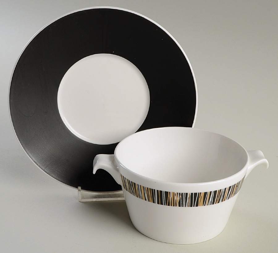 Cascade Flat Cream Soup Bowl & Saucer Set by Tuscan - Royal Tuscan-1
