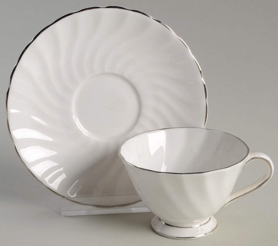 Claridge Footed Demitasse Cup & Saucer Set by Tuscan - Royal Tuscan-1