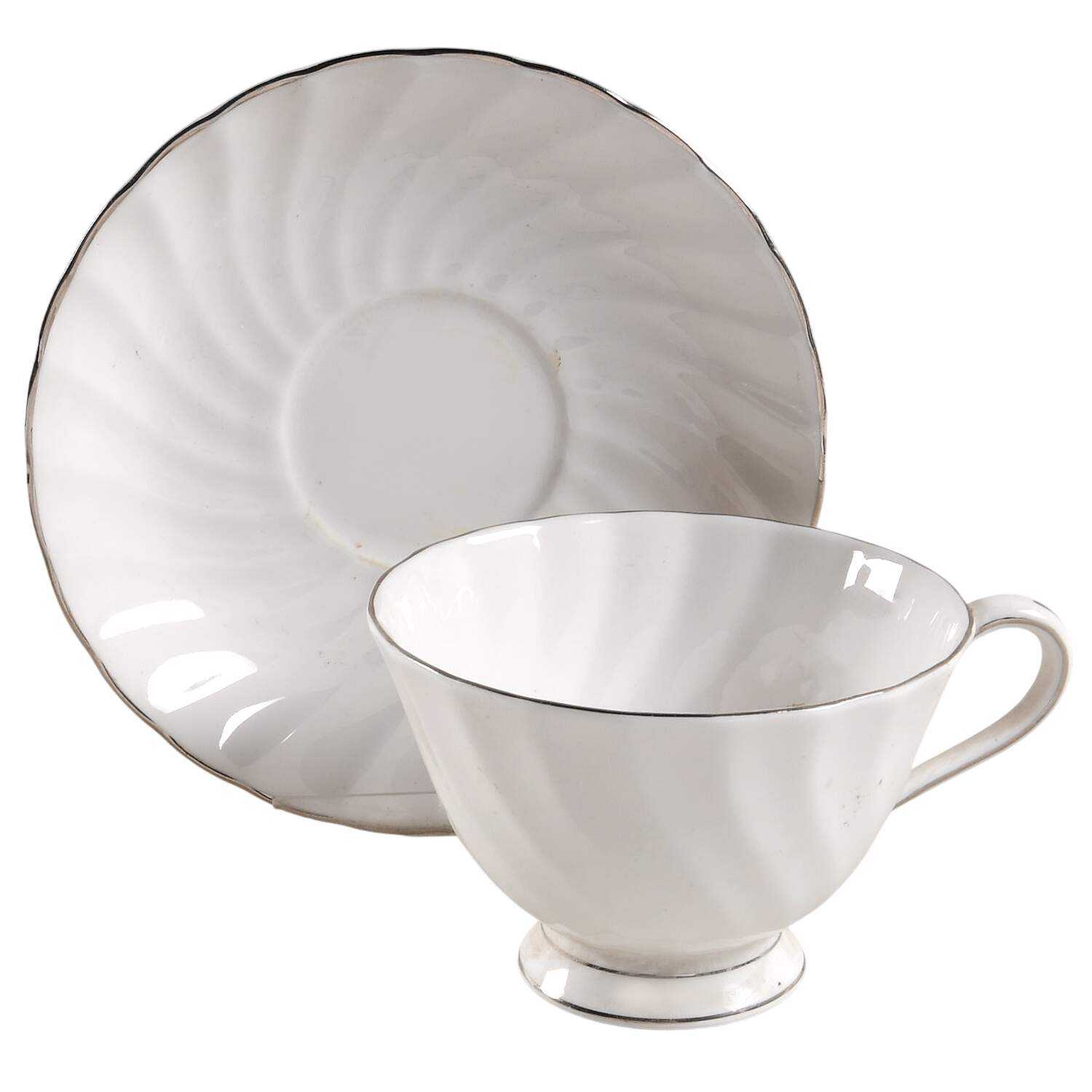 Claridge Footed Cup & Saucer Set by Tuscan - Royal Tuscan-1
