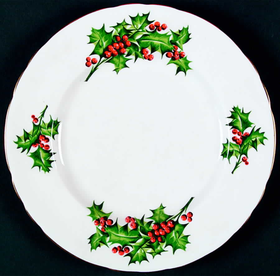 December Holly Salad Plate by Tuscan - Royal Tuscan-1