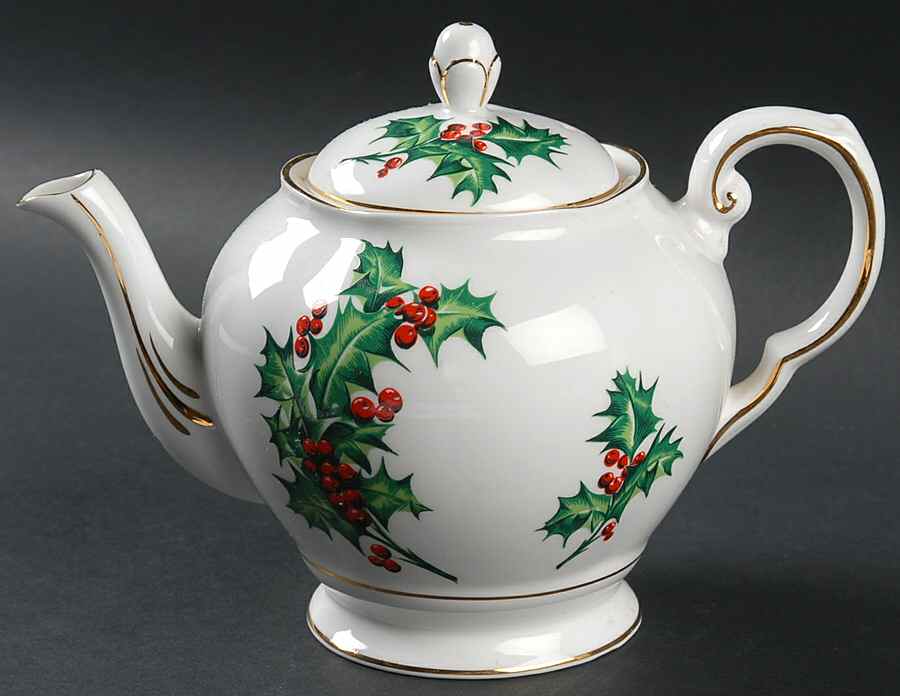 December Holly Mini Teapot & Lid by Tuscan - Royal Tuscan-1