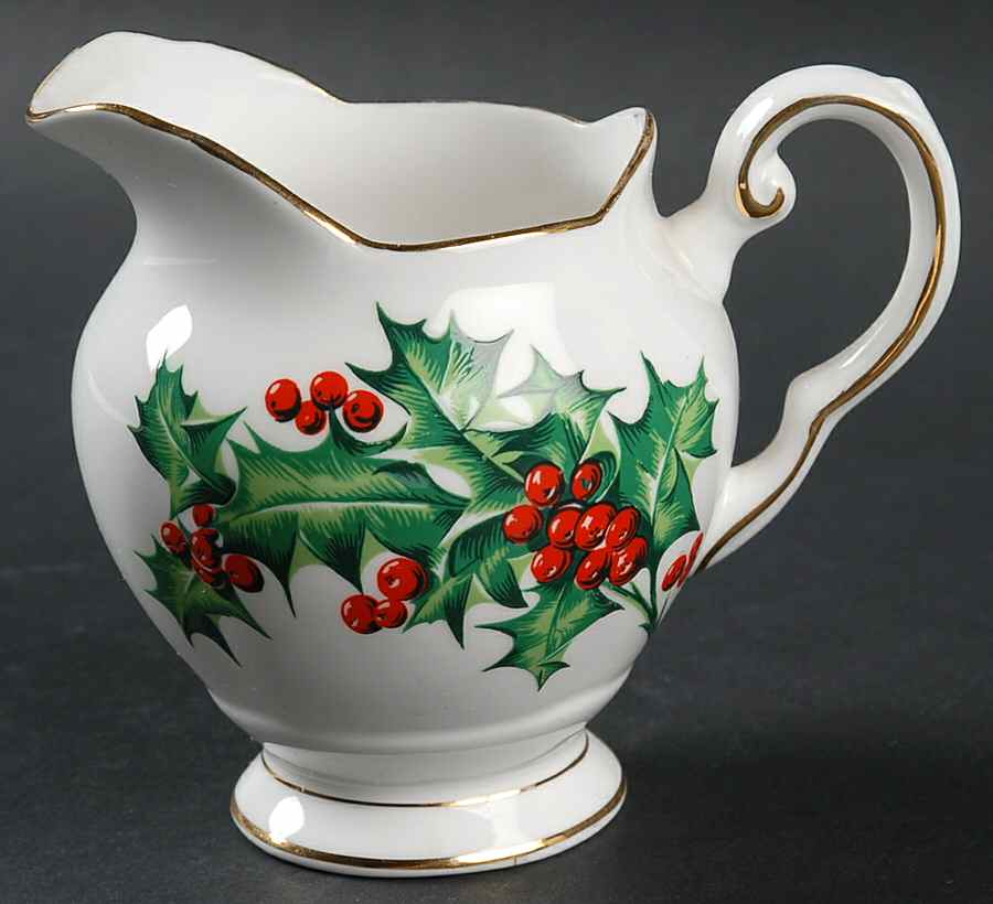 December Holly Creamer by Tuscan - Royal Tuscan-1