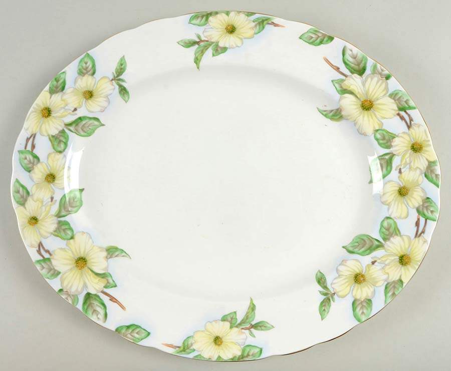 Dogwood 15" Oval Serving Platter by Tuscan - Royal Tuscan-1