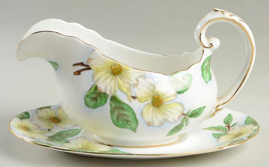 Dogwood Gravy Boat & Underplate by Tuscan - Royal Tuscan-1