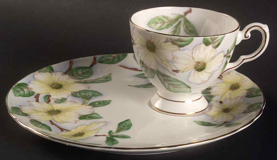Dogwood Snack Plate & Cup Set by Tuscan - Royal Tuscan-1