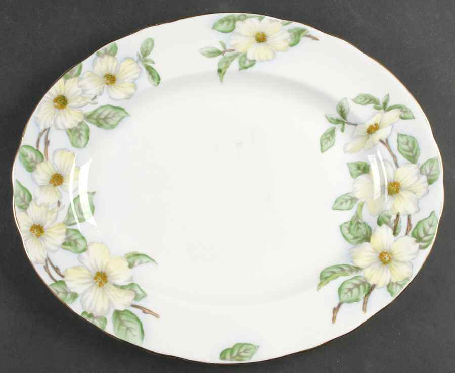 Dogwood 13" Oval Serving Platter by Tuscan - Royal Tuscan-1