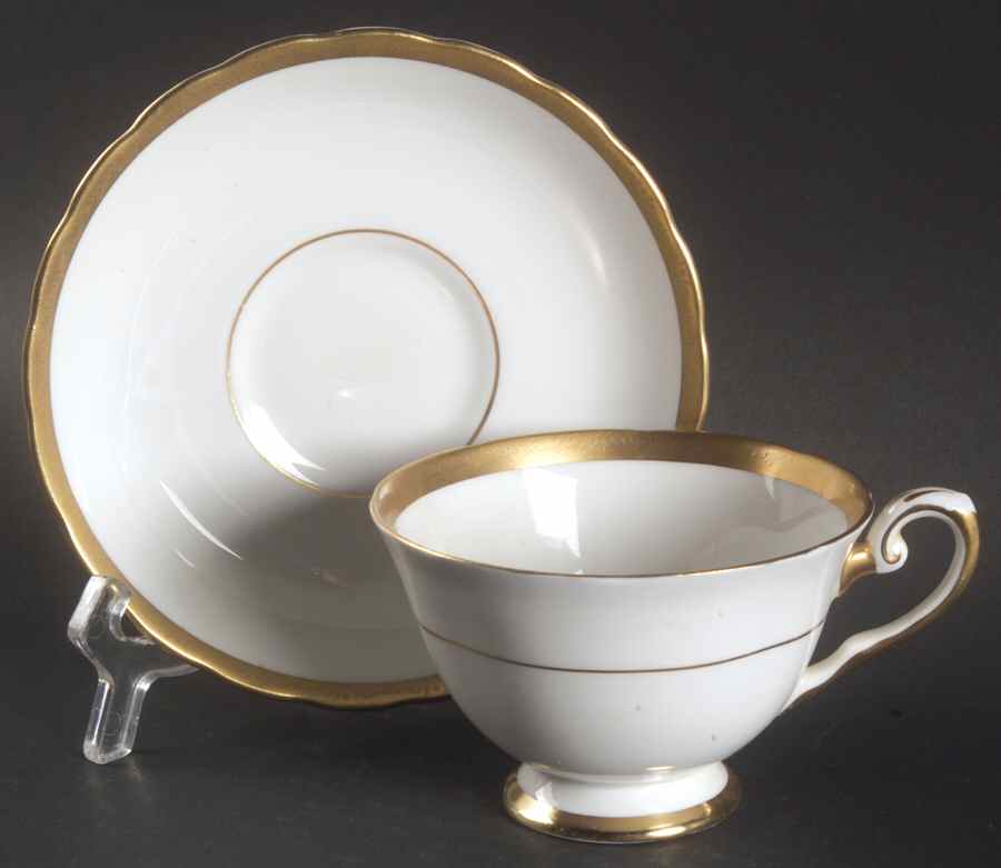 Dorchester Footed Cup & Saucer Set by Tuscan - Royal Tuscan-1