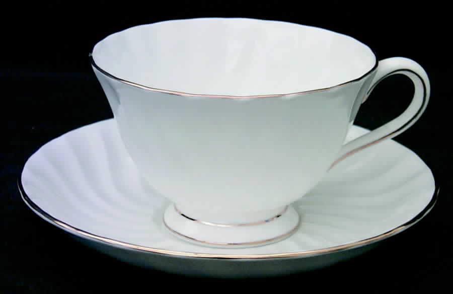 Dover (Gold Trim) Footed Cup & Saucer Set by Tuscan - Royal Tuscan-1