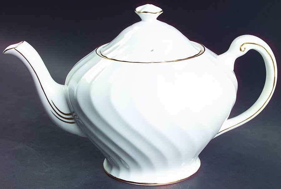 Dover (Gold Trim) Teapot & Lid by Tuscan - Royal Tuscan-1