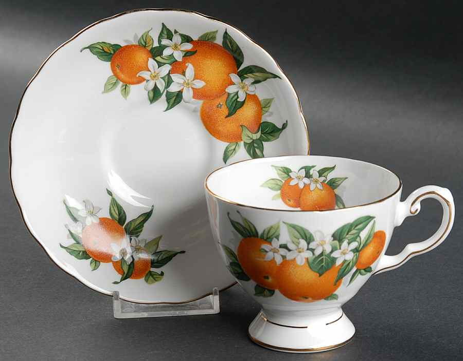 Florida Footed Cup & Saucer Set by Tuscan - Royal Tuscan-1