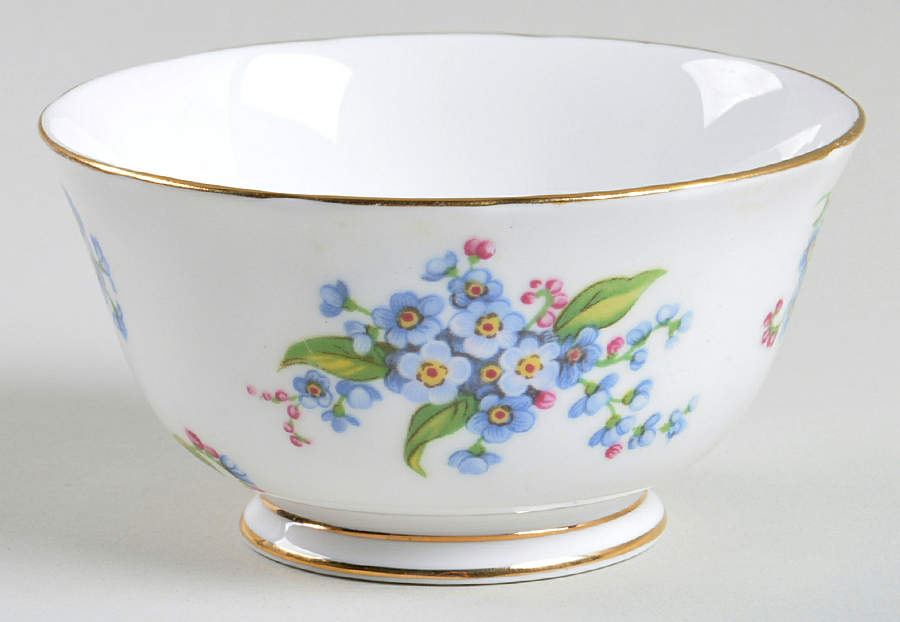 Forget Me Not Mini Open Sugar Bowl by Tuscan - Royal Tuscan-1