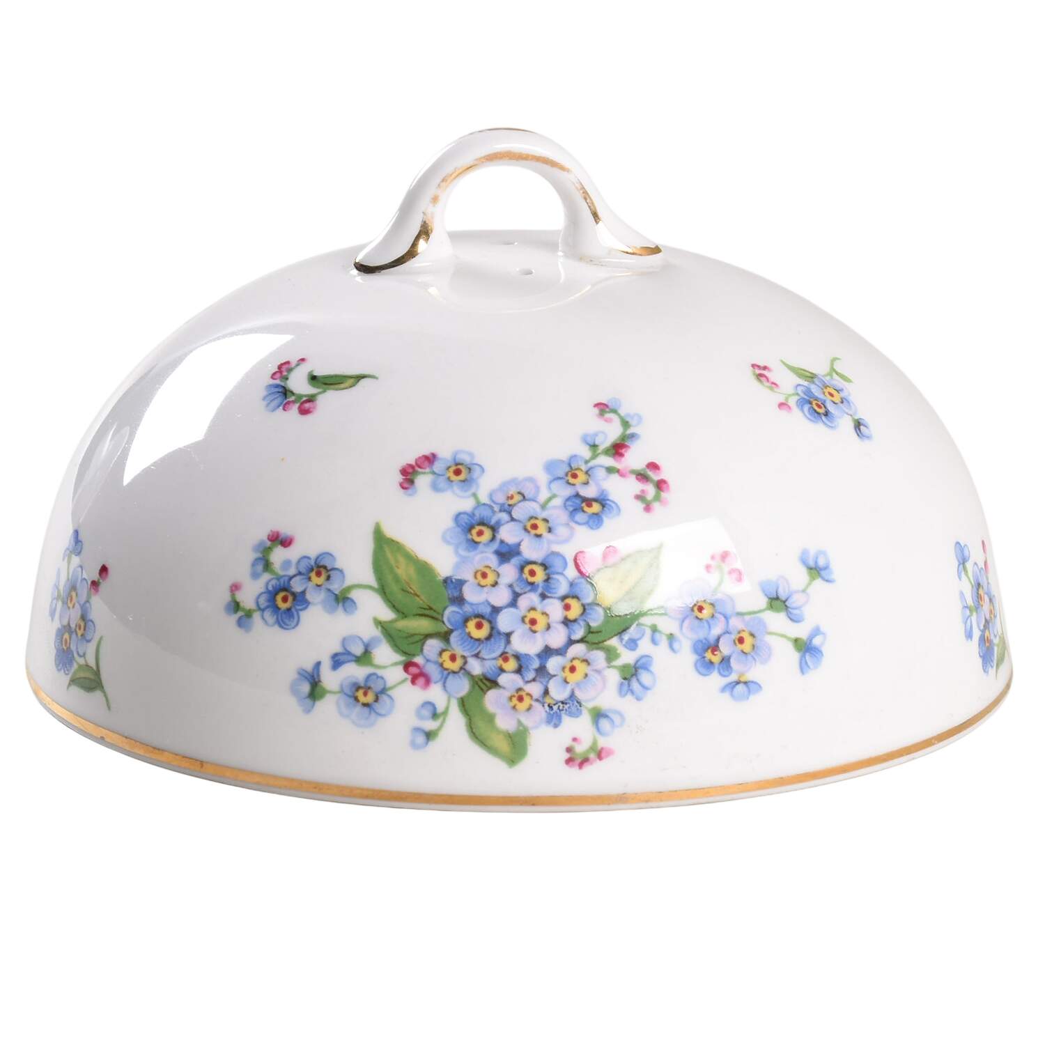 Forget Me Not Lid for Muffin Dish by Tuscan - Royal Tuscan-1