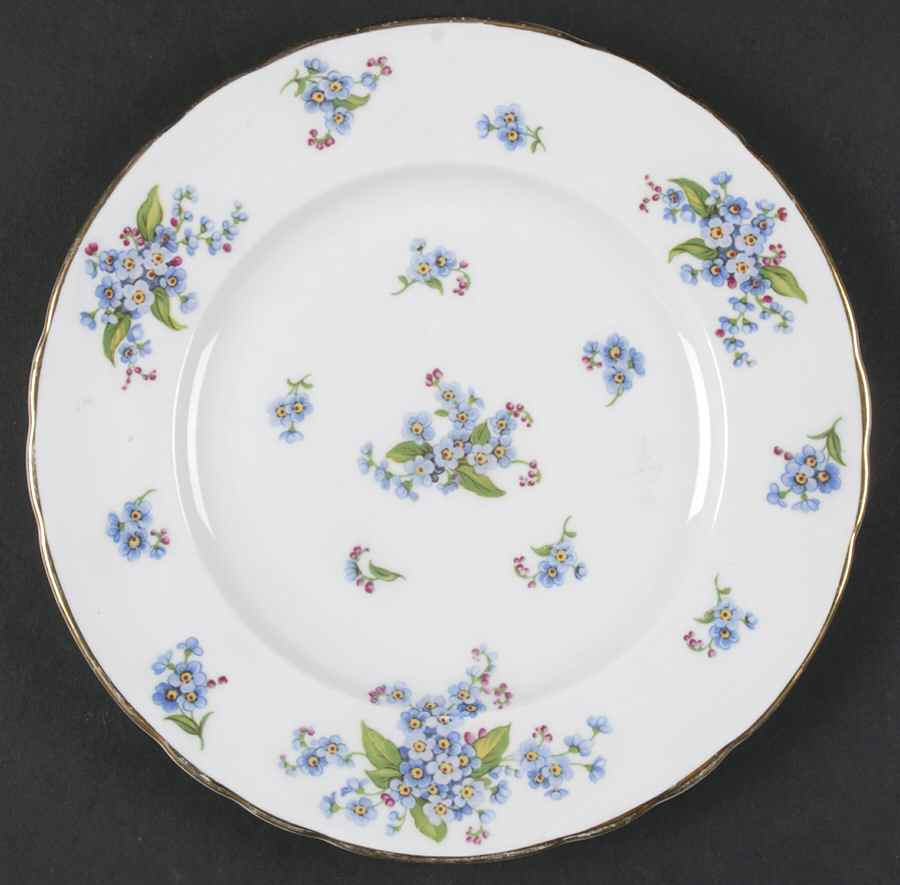 Forget Me Not Salad Plate by Tuscan - Royal Tuscan-1