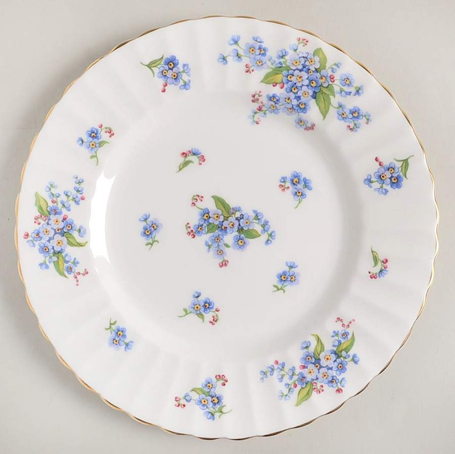 Forget Me Not Salad Plate by Tuscan - Royal Tuscan-1
