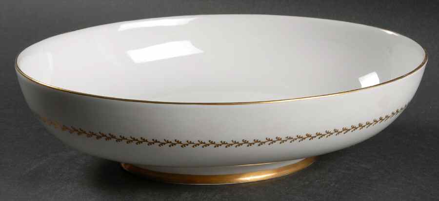 Golden Fern 10" Oval Vegetable Bowl by Tuscan - Royal Tuscan-1