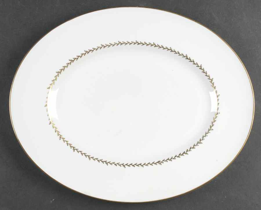 Golden Fern 13" Oval Serving Platter by Tuscan - Royal Tuscan-1