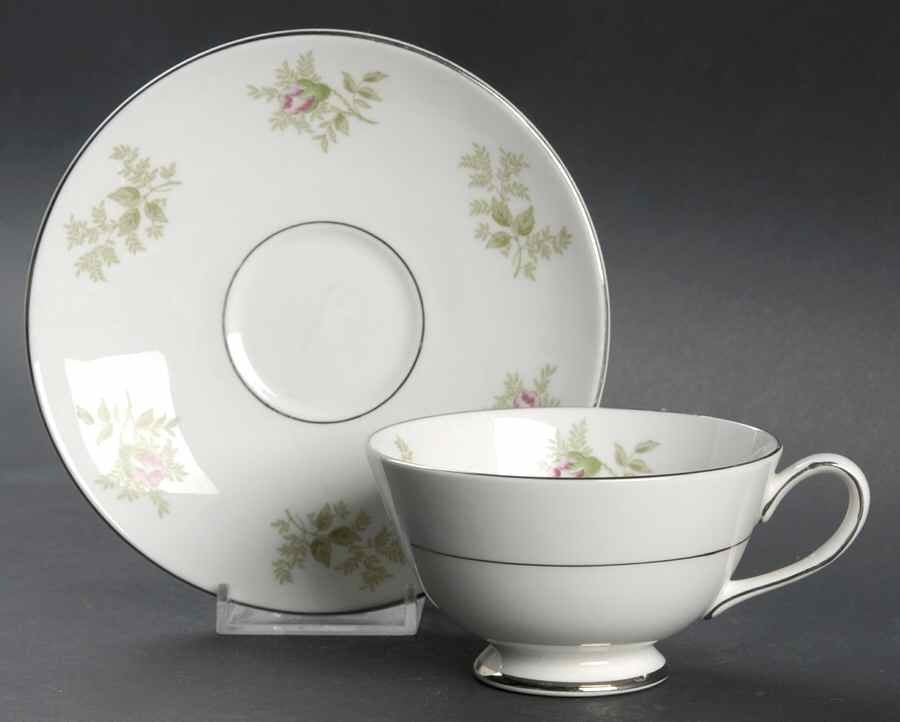 Green Duchess Footed Cup & Saucer Set by Tuscan - Royal Tuscan-1