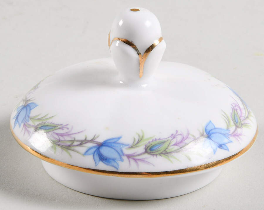Love In The Mist Blue Lid for Sugar Bowl by Tuscan - Royal Tuscan-1