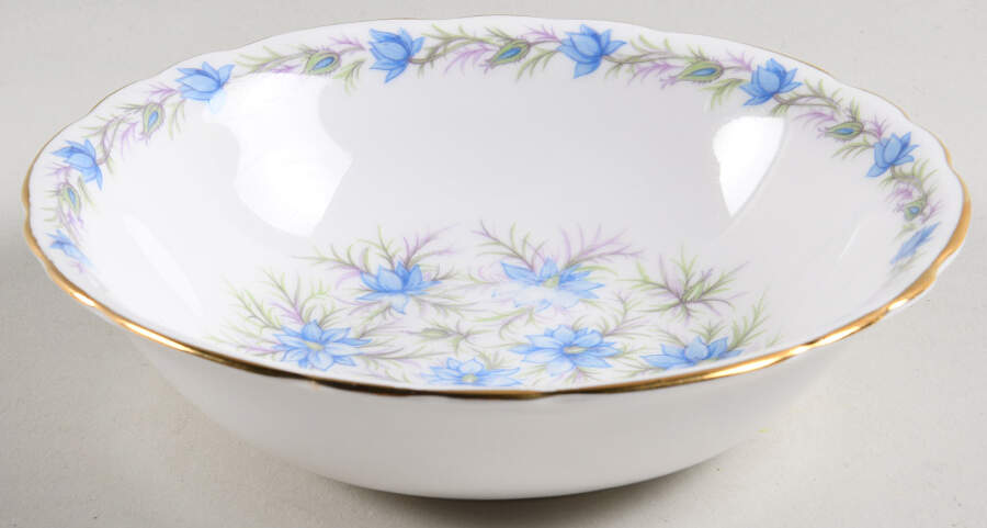 Love In The Mist Blue Fruit/Dessert (Sauce) Bowl by Tuscan - Royal Tuscan-1