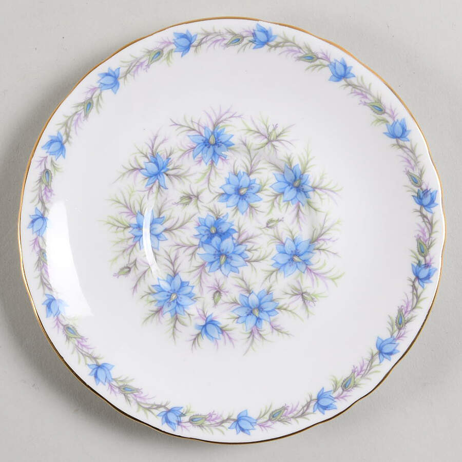 Love In The Mist Blue Saucer for Cream Soup Bowl by Tuscan - Royal Tuscan-1