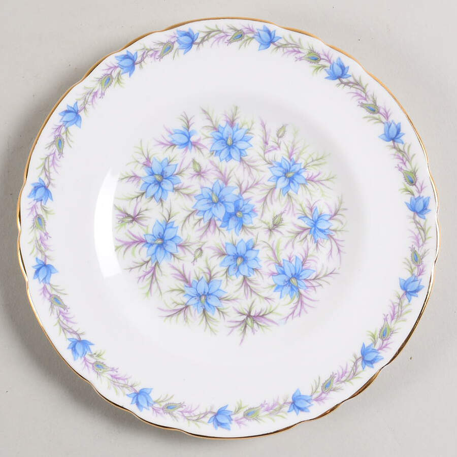 Love In The Mist Blue Bread & Butter Plate by Tuscan - Royal Tuscan-1