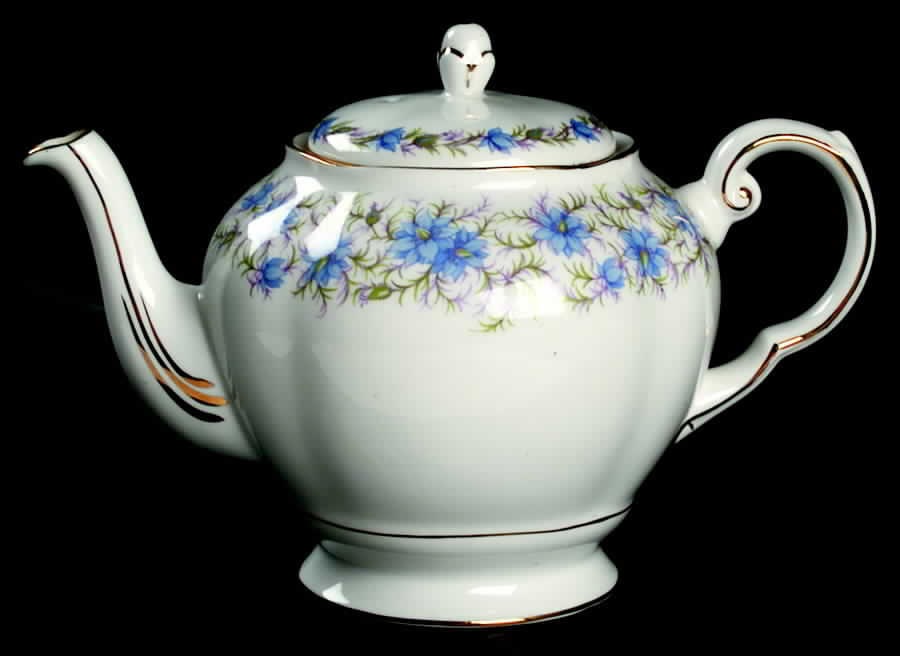 Love In The Mist Blue Teapot & Lid by Tuscan - Royal Tuscan-1