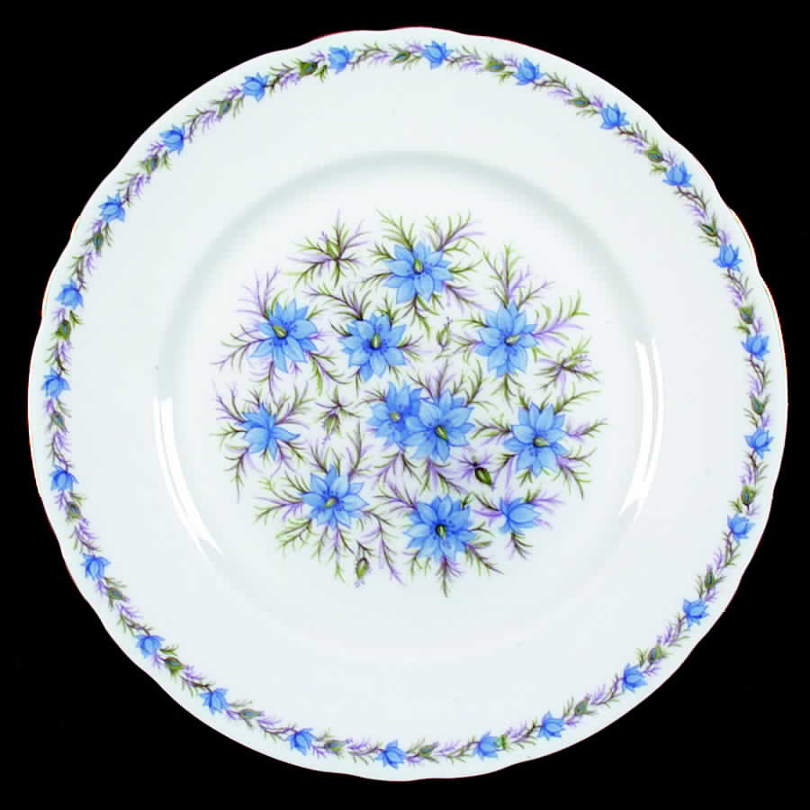 Love In The Mist Blue Dinner Plate by Tuscan - Royal Tuscan-1