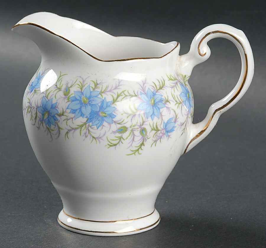 Love In The Mist Blue Creamer by Tuscan - Royal Tuscan-1