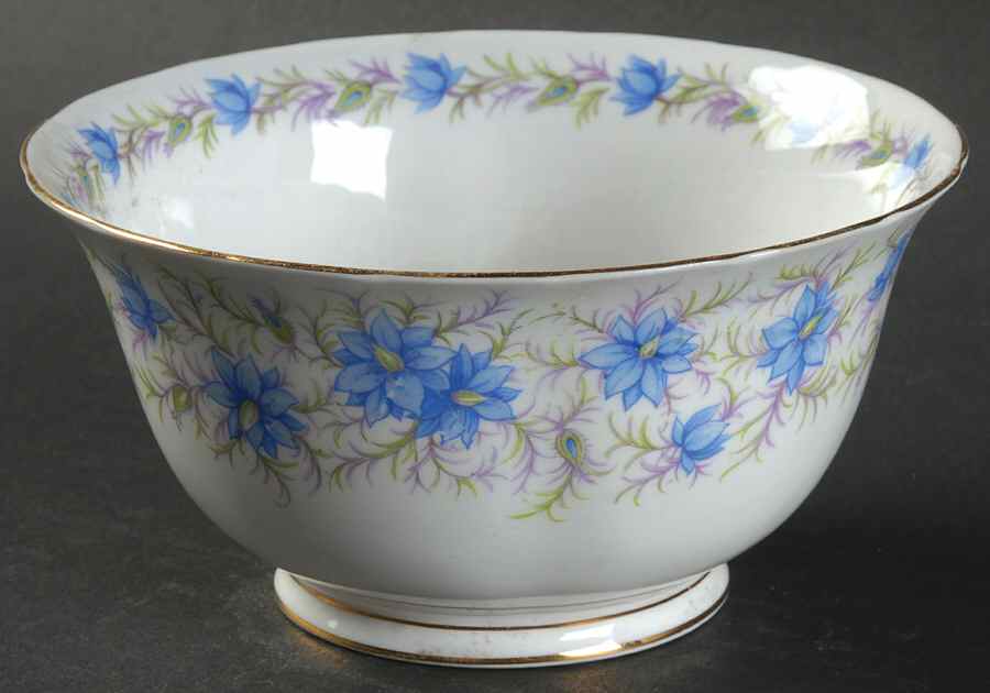 Love In The Mist Blue Open Sugar Bowl by Tuscan - Royal Tuscan-1